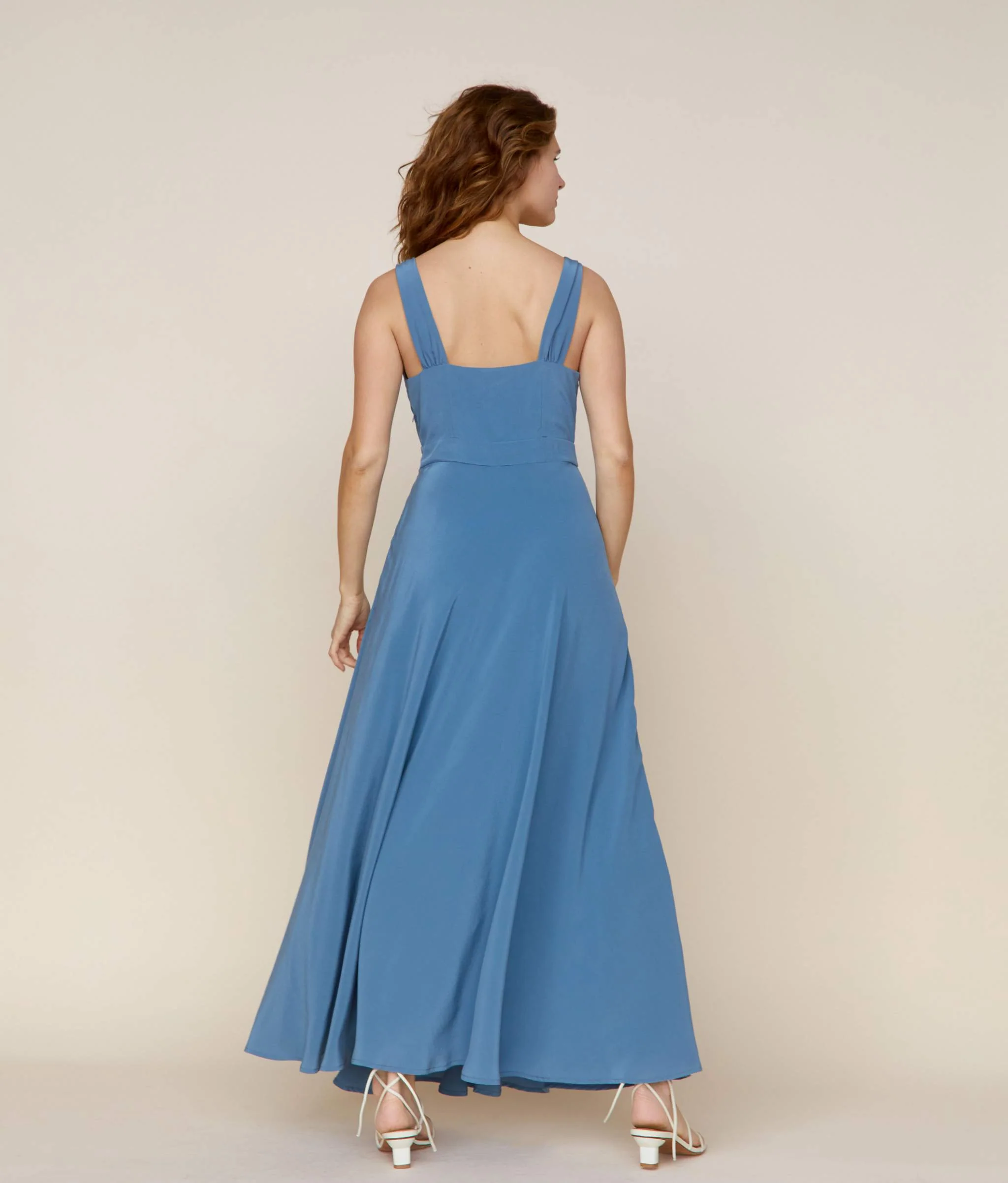 The Angelica Dress | Ocean Silk - Image 4