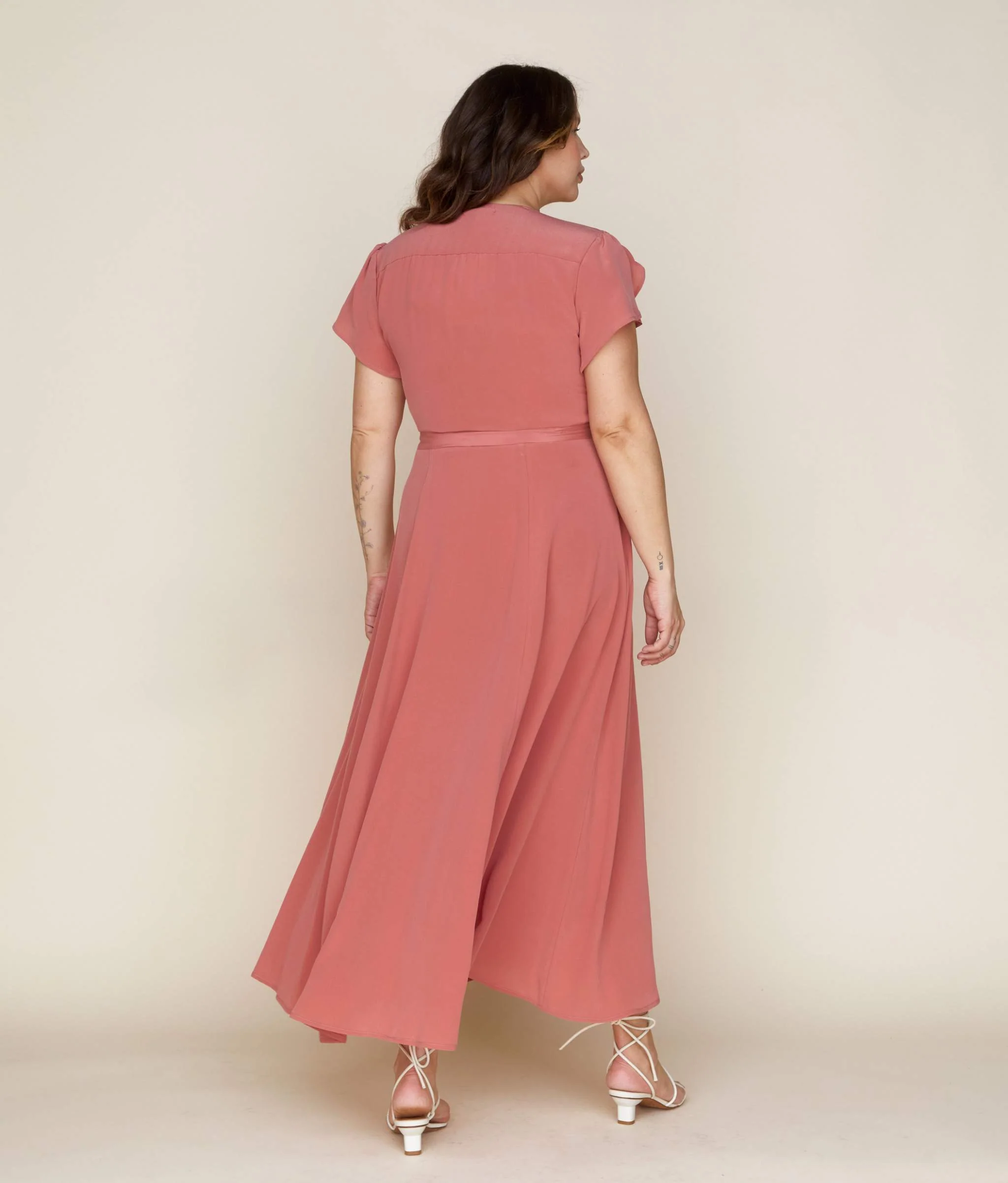 The Autumn Dress | Dusty Rose Silk - Image 7
