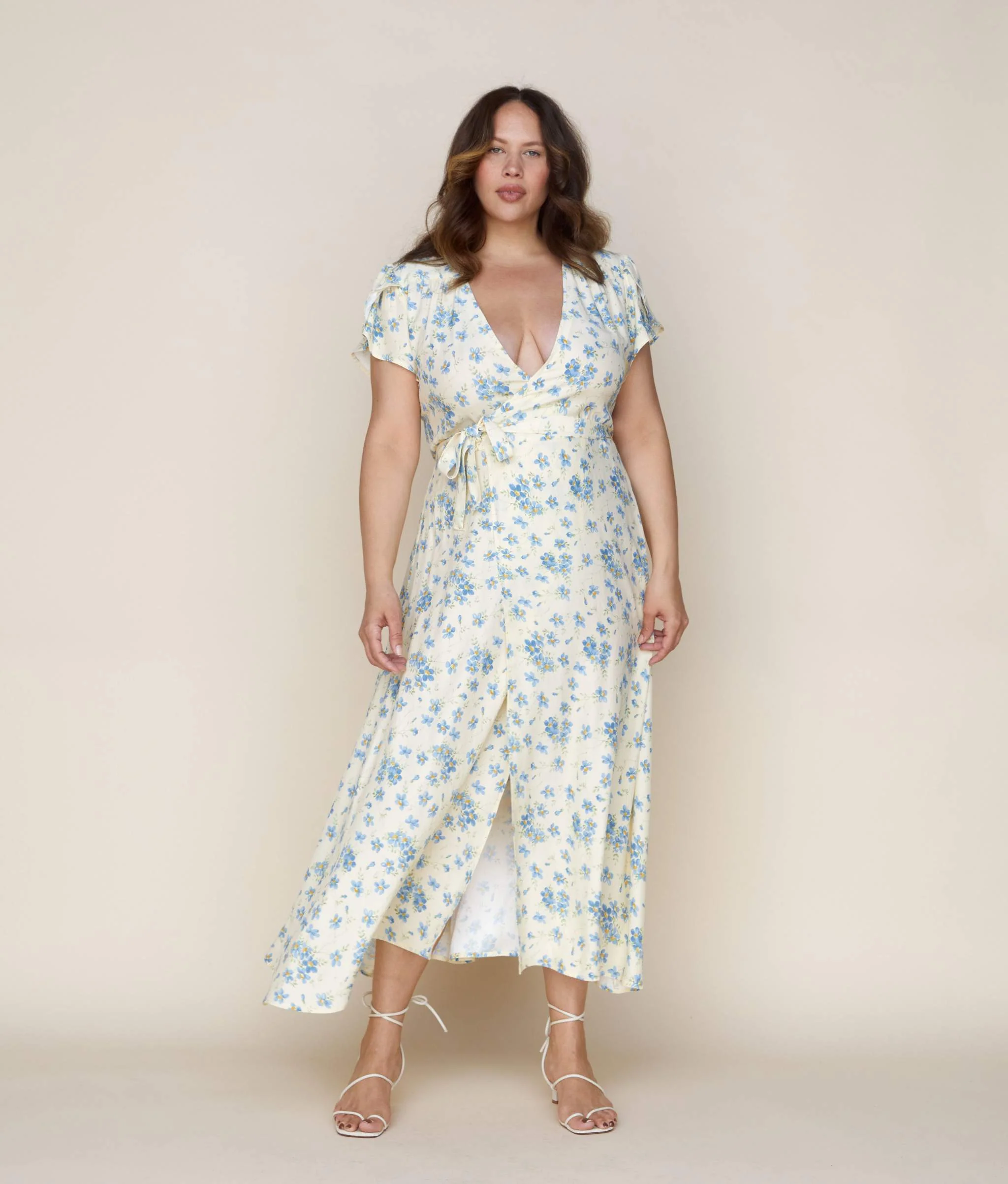 The Autumn Dress | Lilies In Bloom Silk - Image 3
