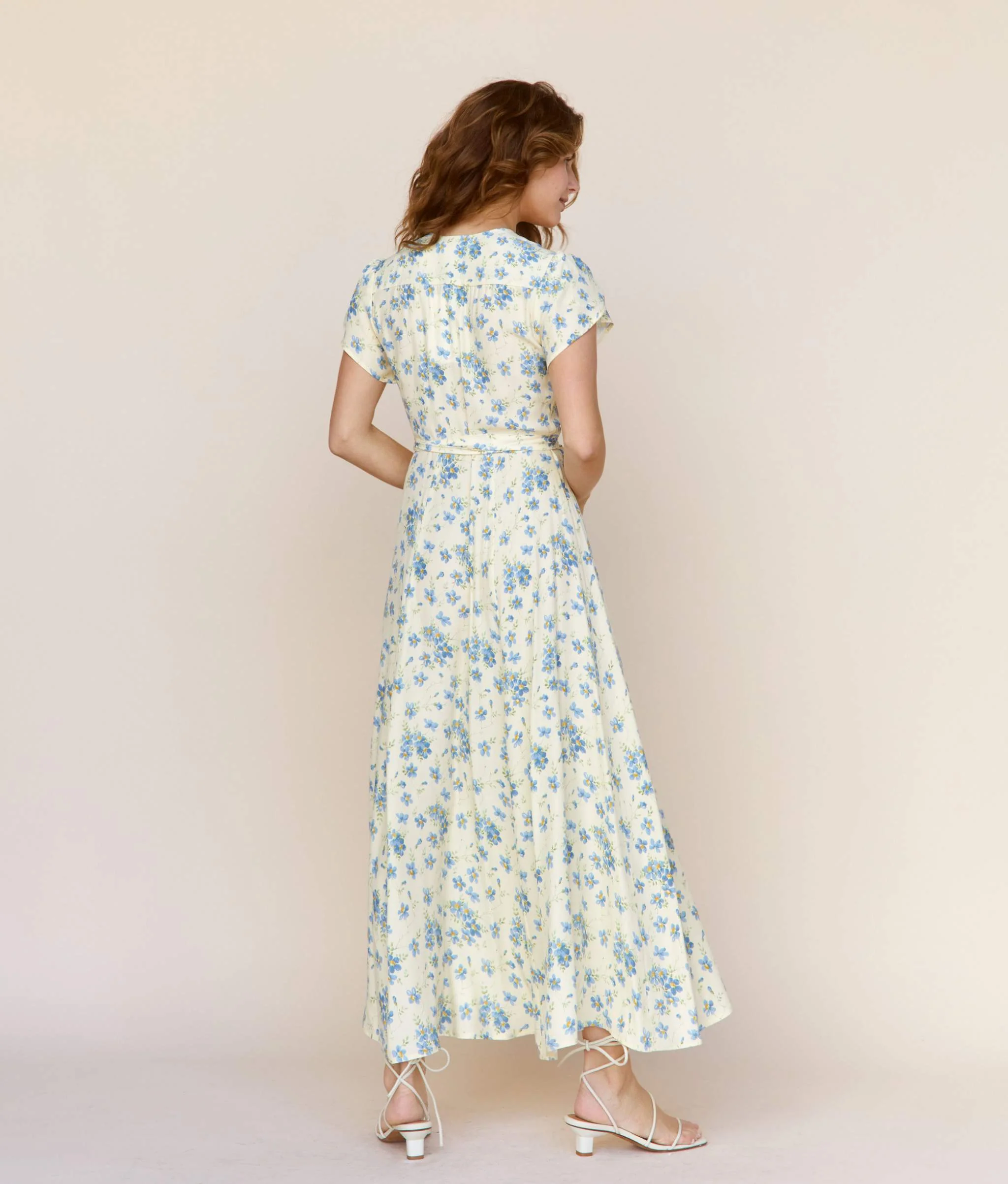 The Autumn Dress | Lilies In Bloom Silk - Image 5