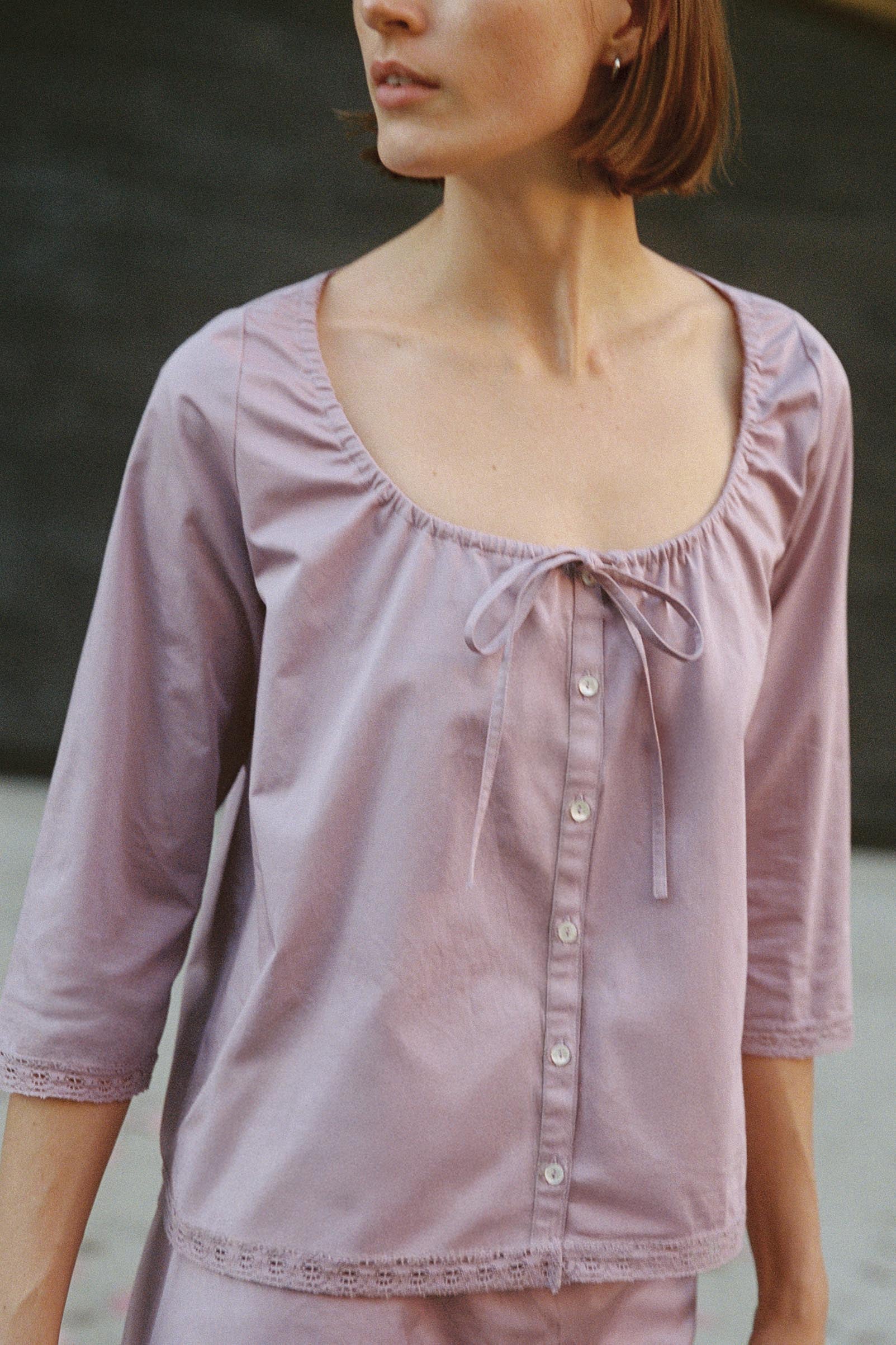 The Camelia Blouse | Lavender Mist - Image 3