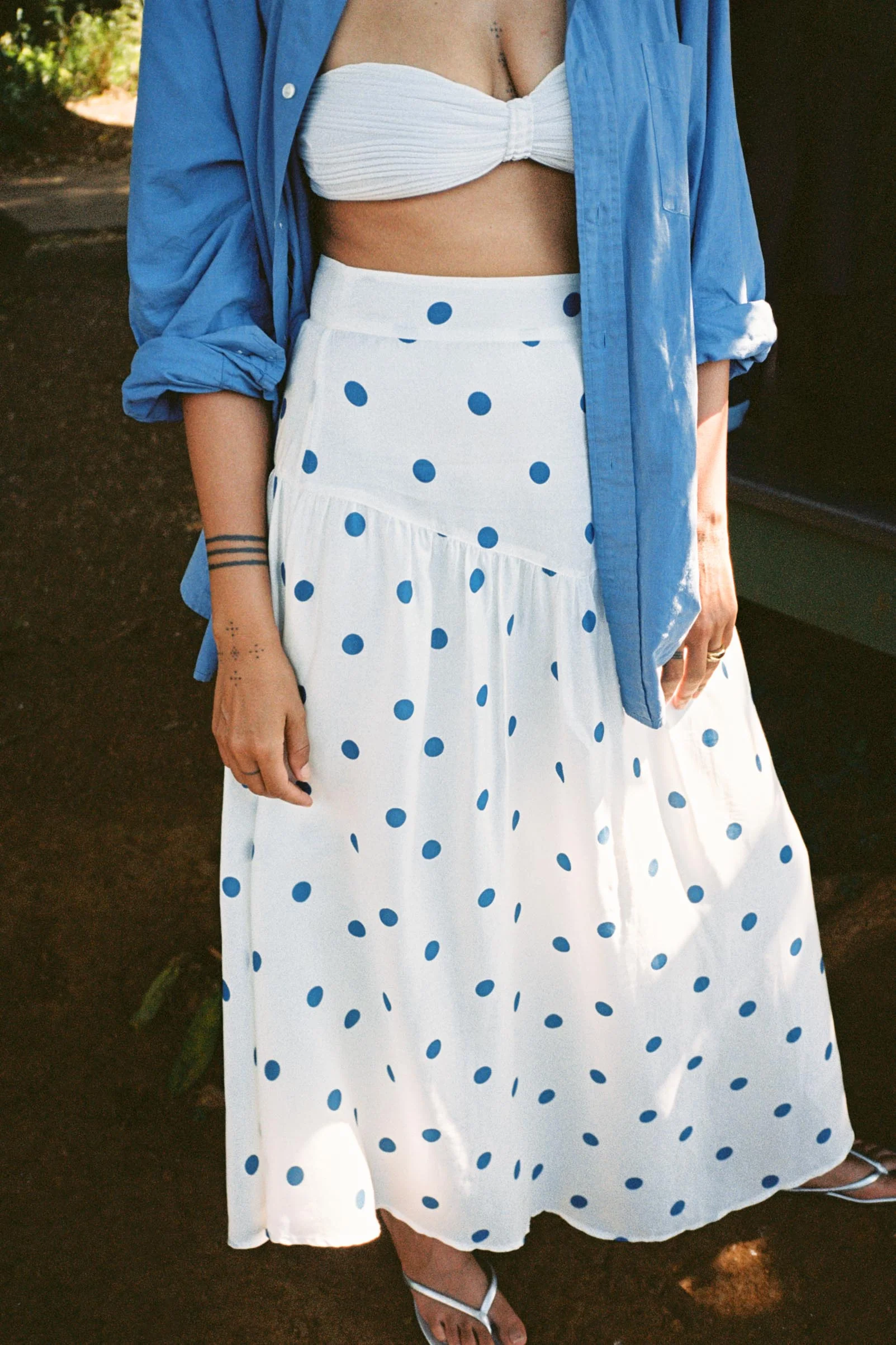 The Edna Skirt | Azure Dot - Image 3