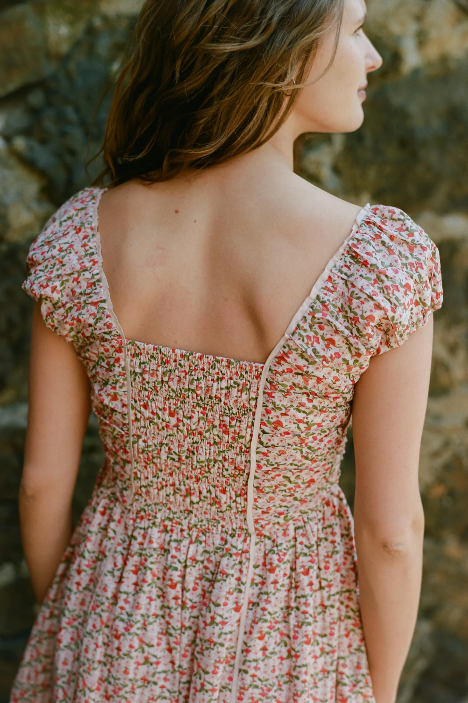 The Erin Dress Petites | Spring Mushroom Medley - Image 3