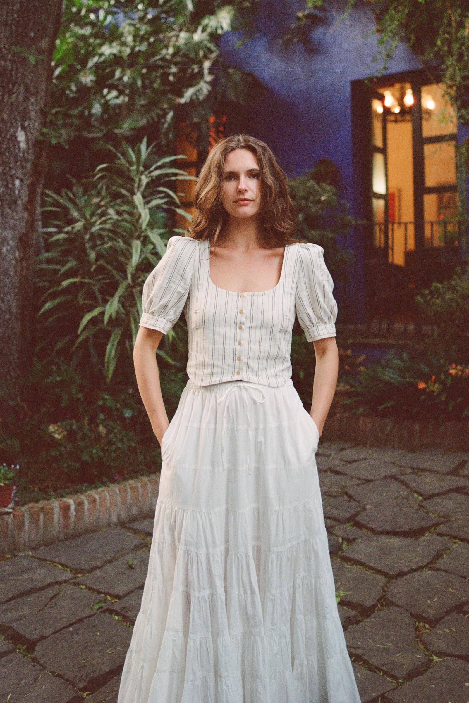 The Fannee Blouse | Dusk Stripe - Image 7