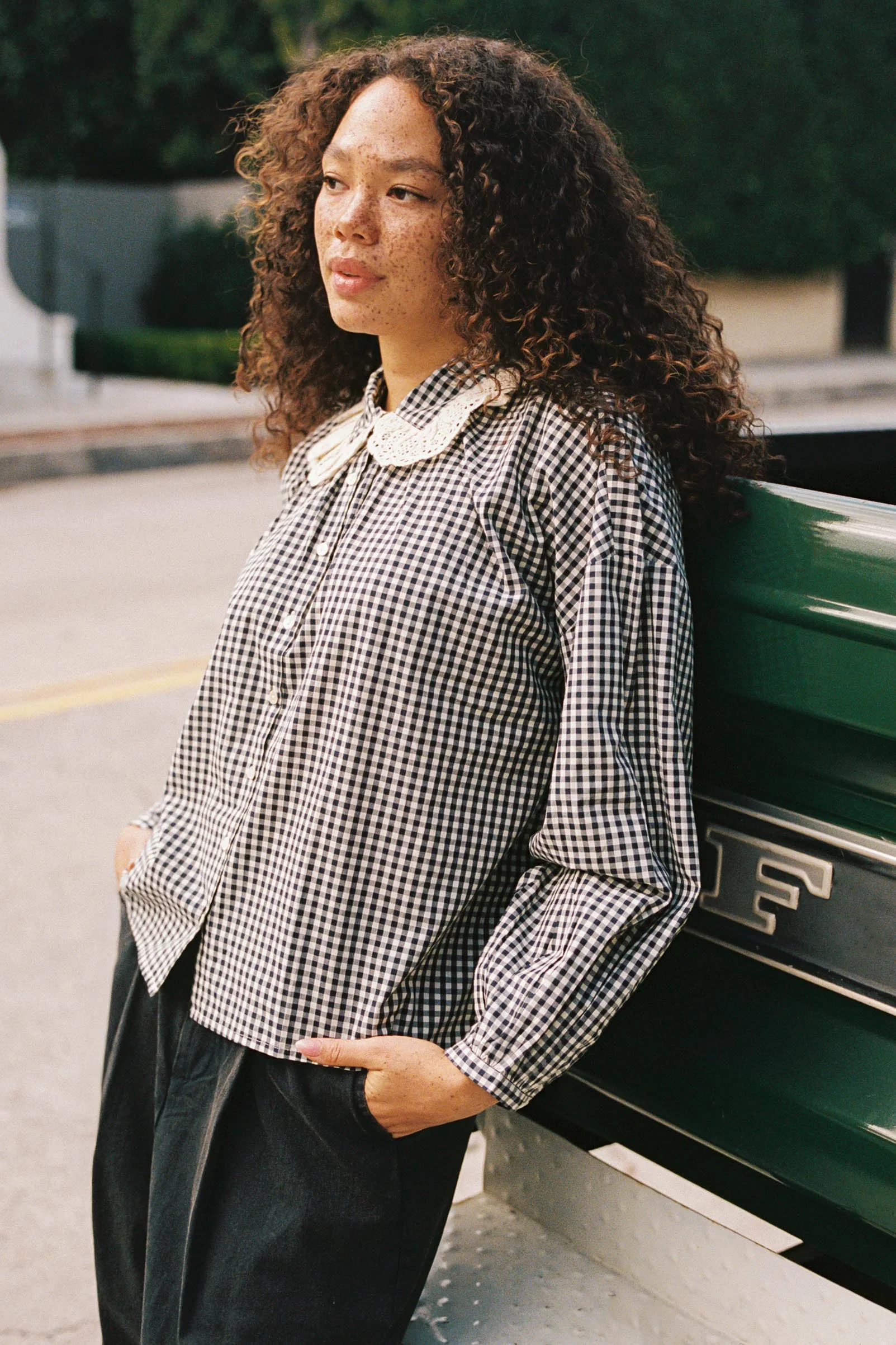The Ghita Blouse | Midnight Picnic - Image 3