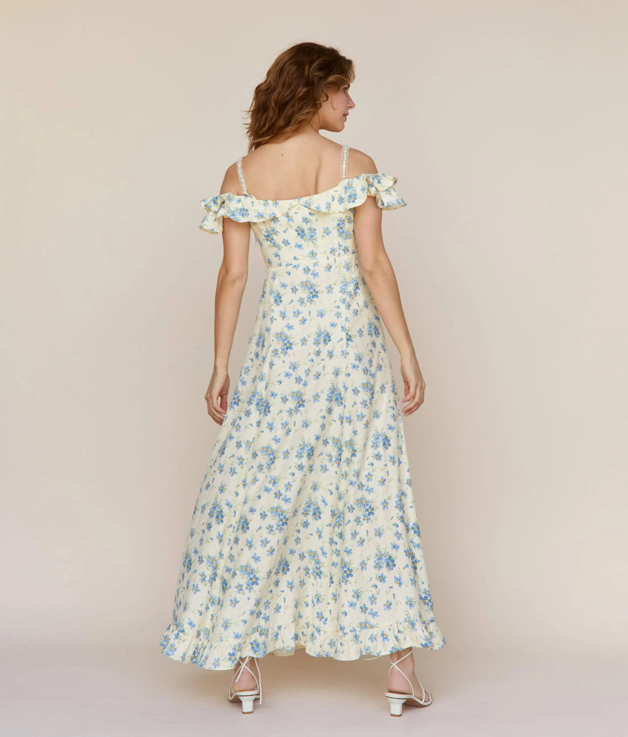 The Helina Dress | Lilies in Bloom Silk - Image 4