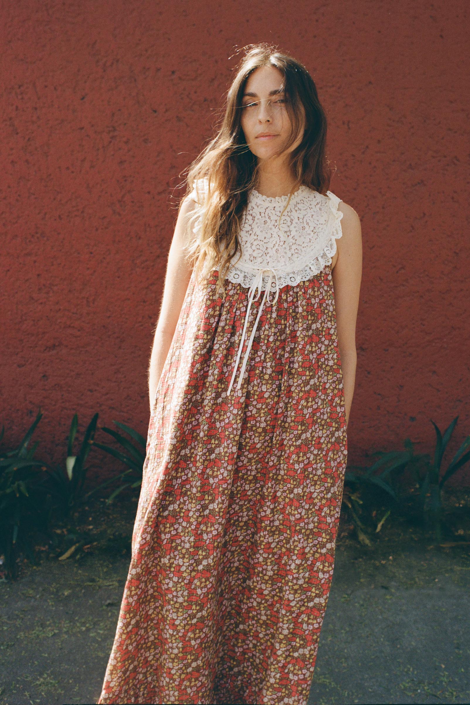 The Holly Dress | Carmine Flanders Poppy - Image 2