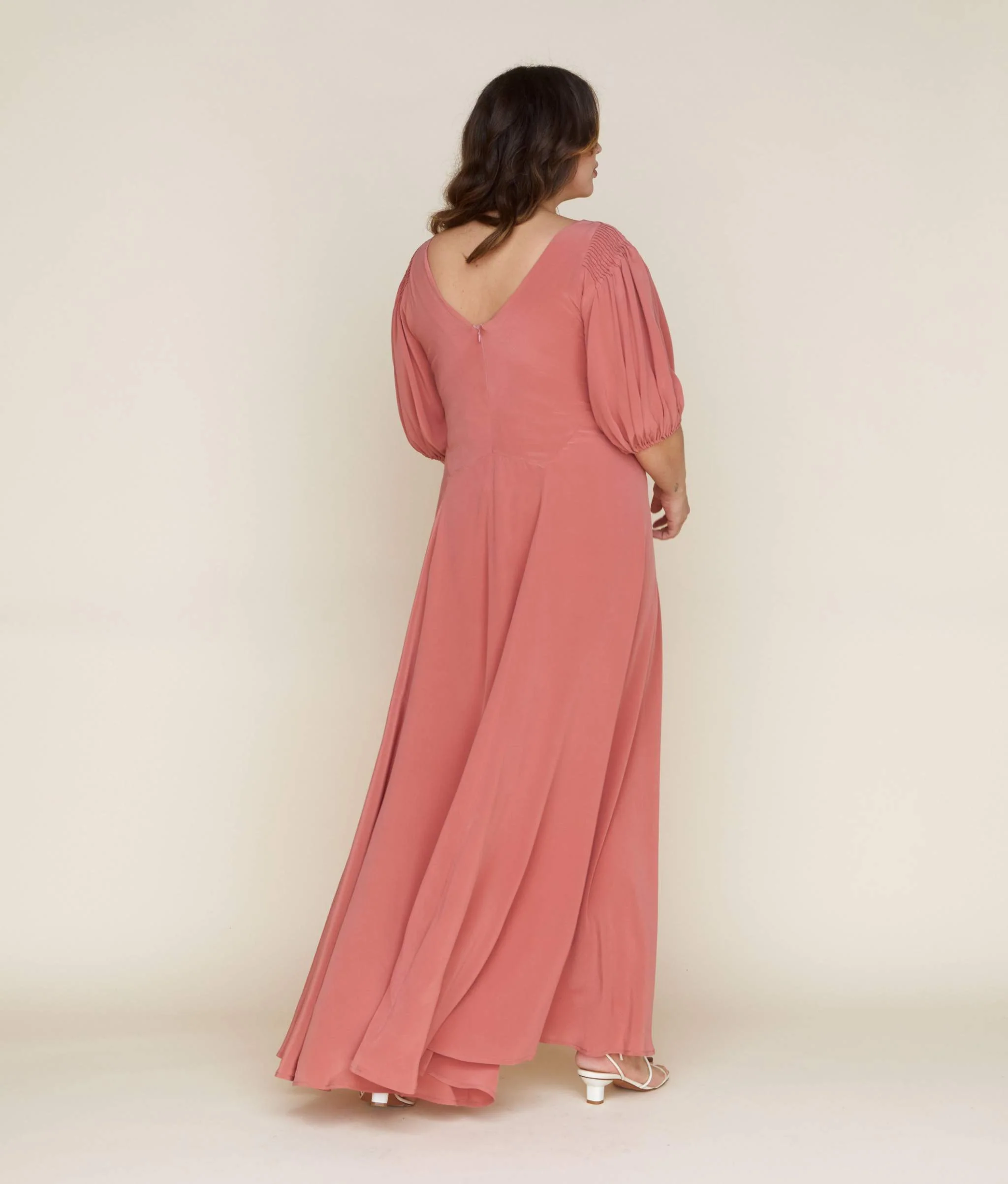 The Honey Dress | Dusty Rose Silk - Image 3
