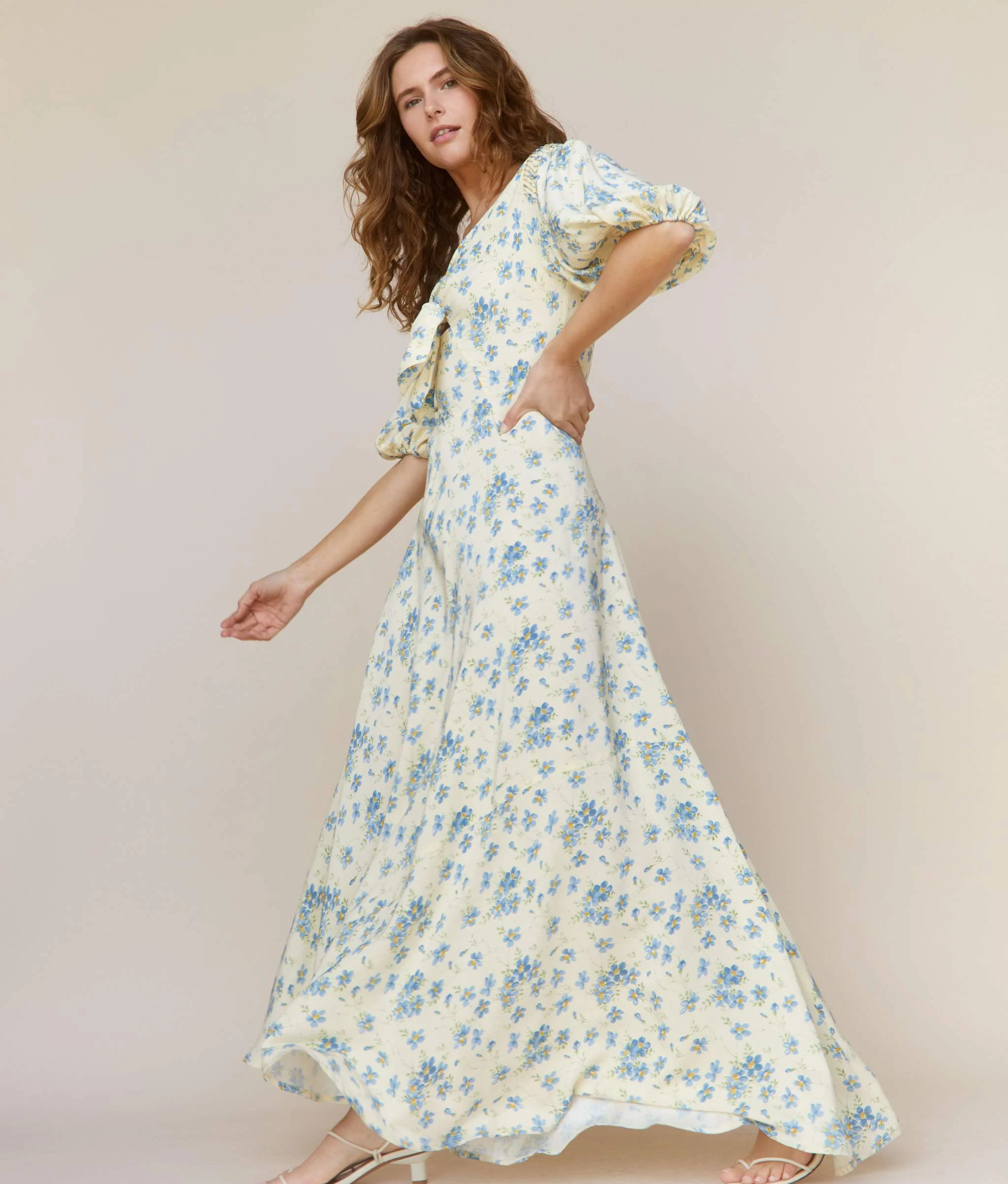 The Honey Dress | Lilies in Bloom Silk - Image 3