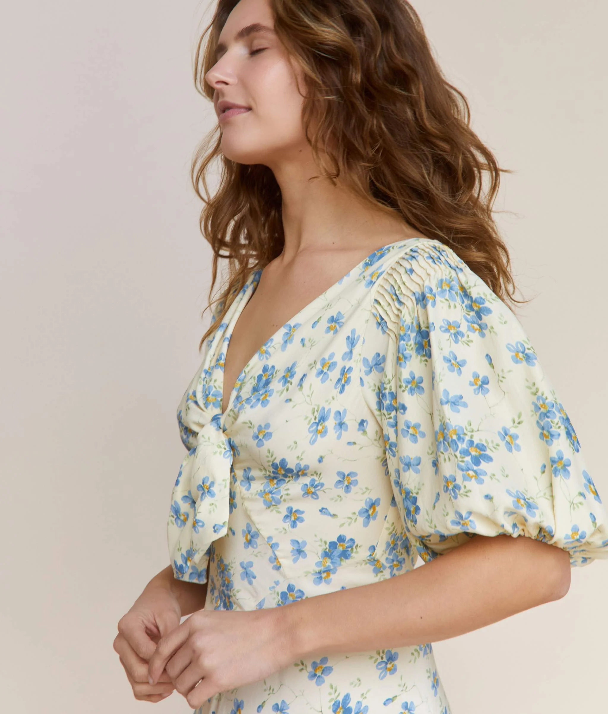 The Honey Dress | Lilies in Bloom Silk - Image 4