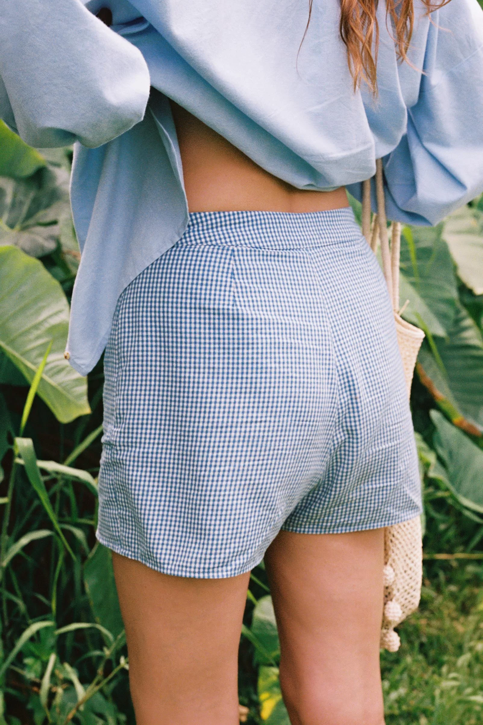 The Jaime Skort | Cornflower Gingham - Image 3
