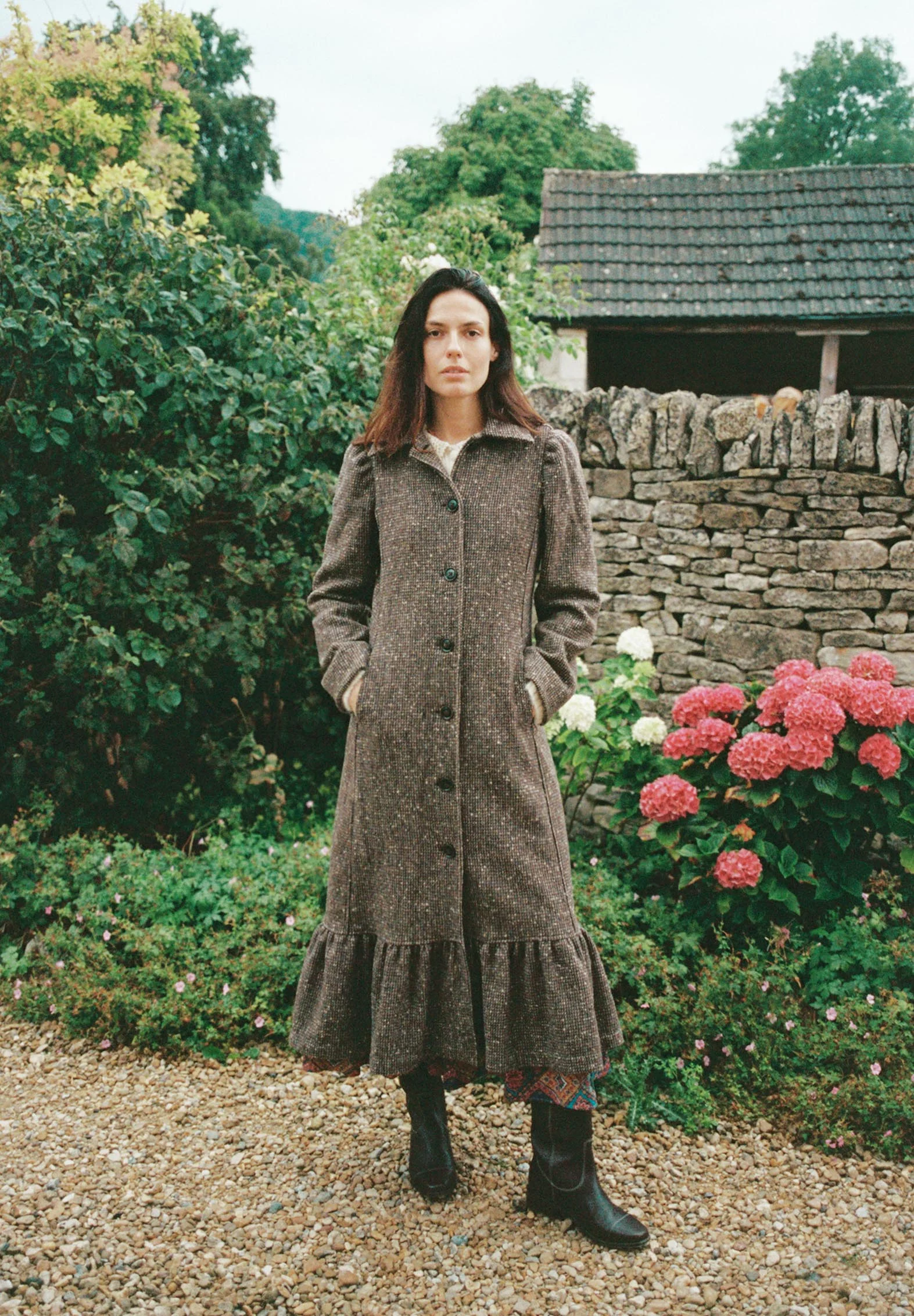 The Lennox Coat | Chocolate Tweed - Image 3