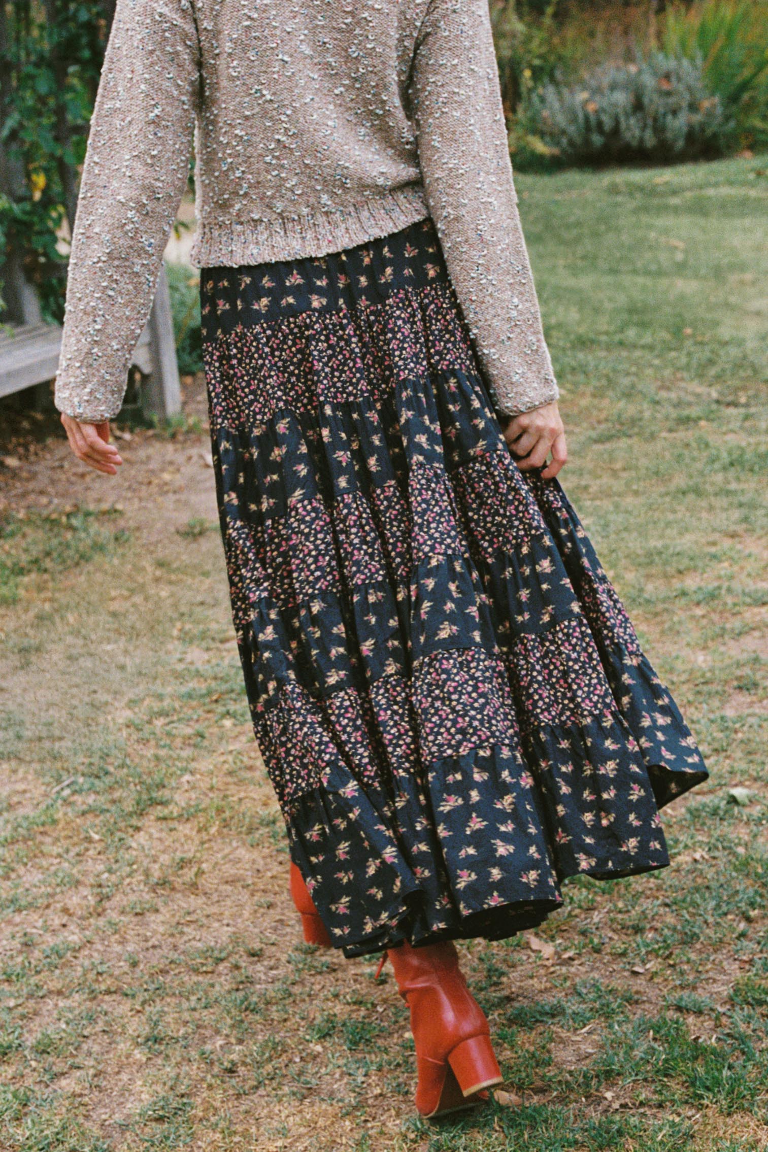The Lorene Skirt | Falling Roses - Image 3