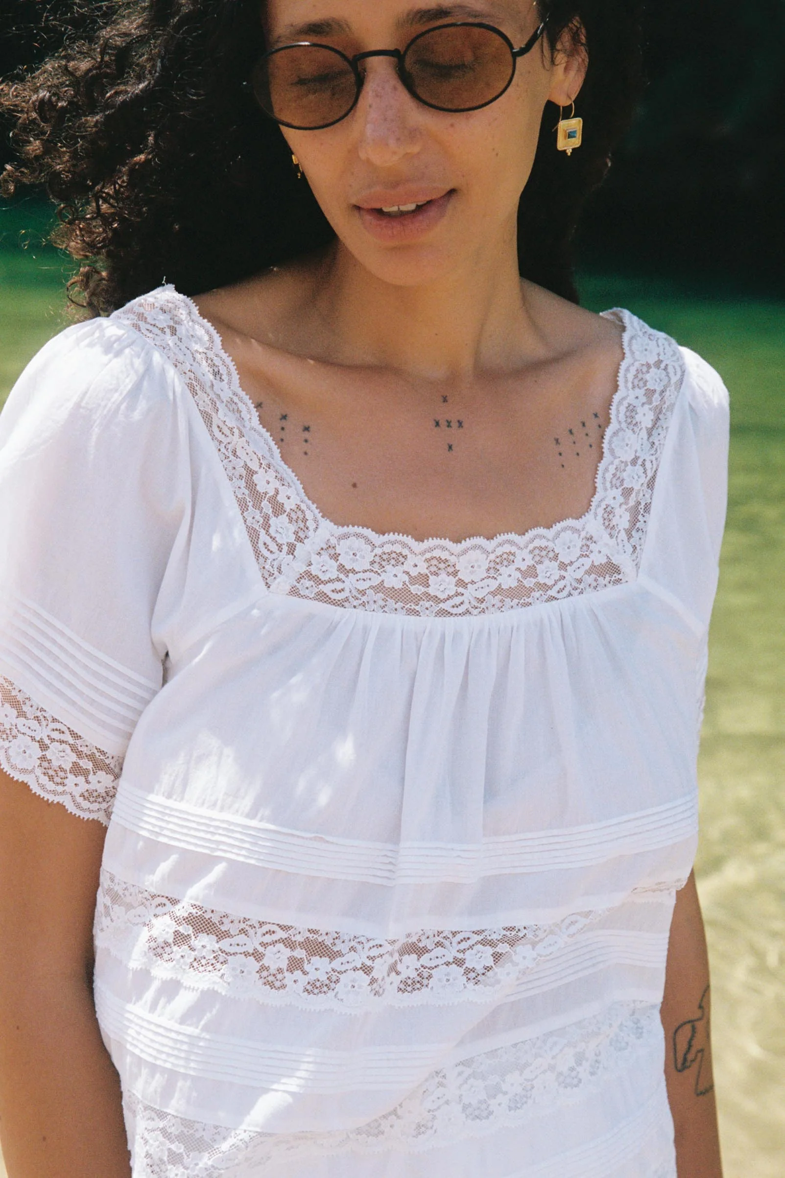 The Marlene Top | Alabaster - Image 3