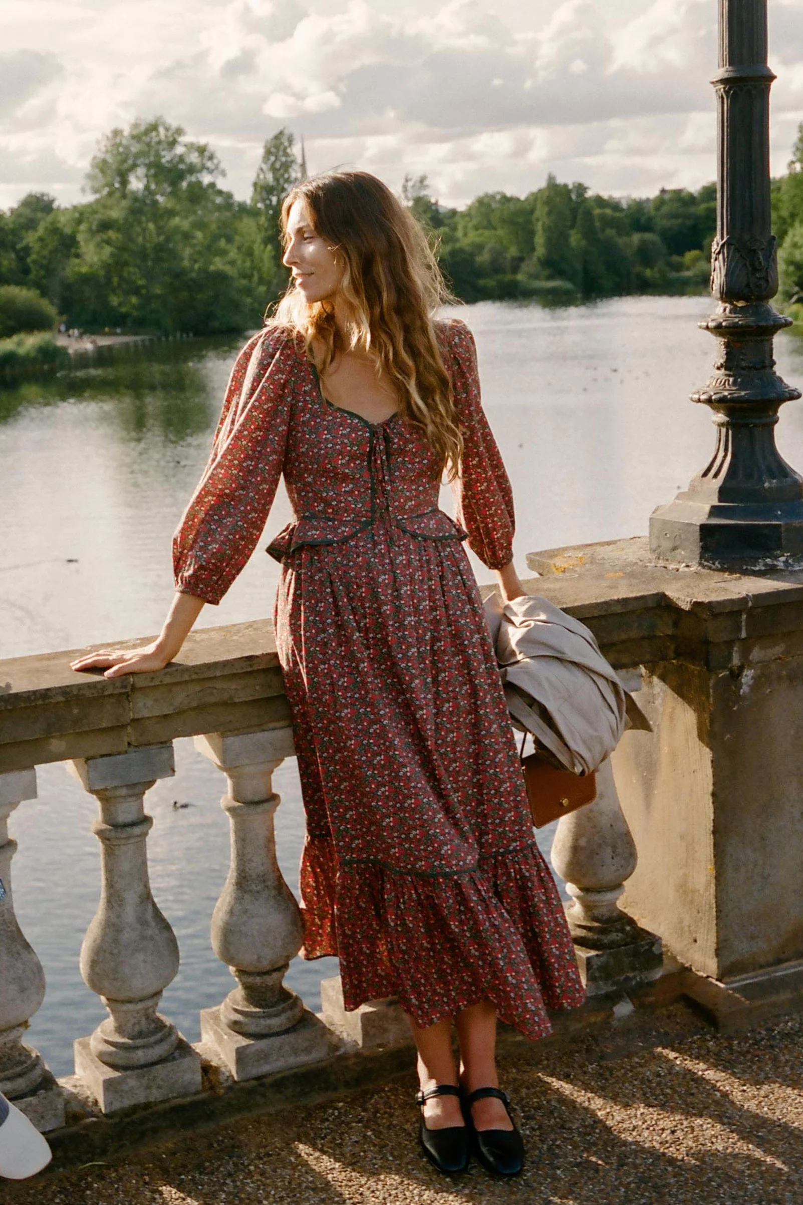The Narcissa Dress | Evergreen Apple Harvest - Image 4