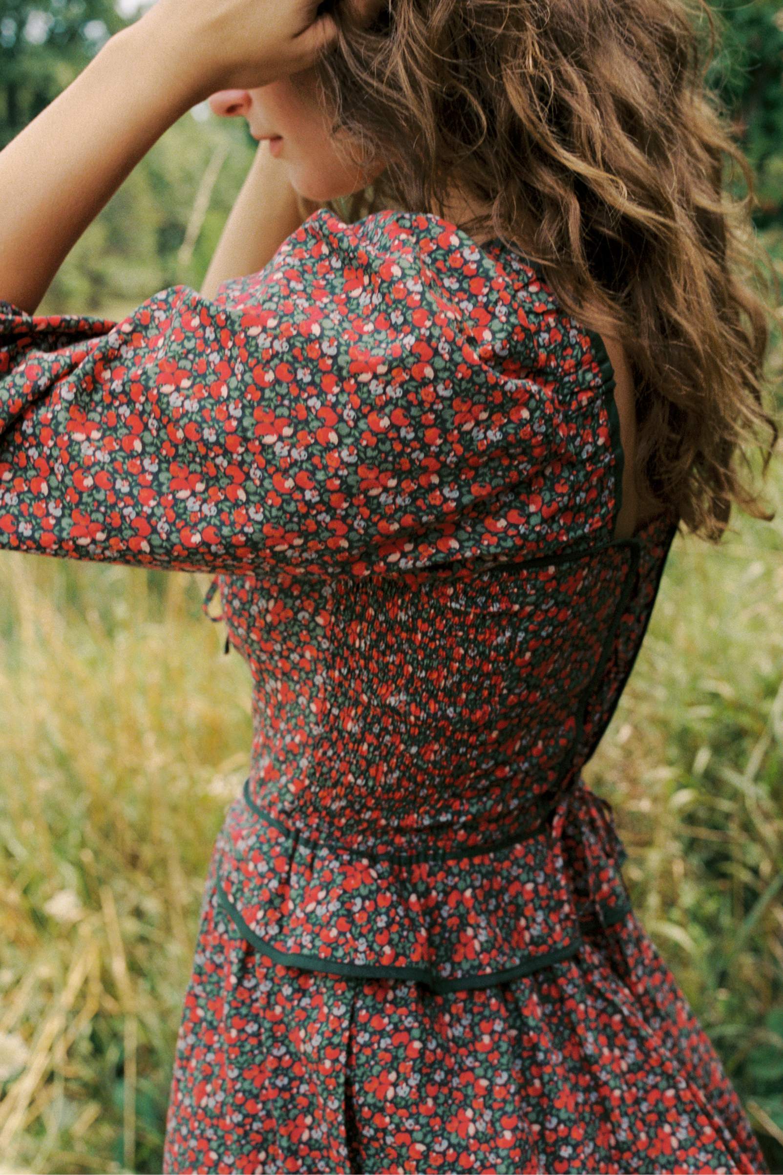 The Narcissa Dress | Evergreen Apple Harvest - Image 7