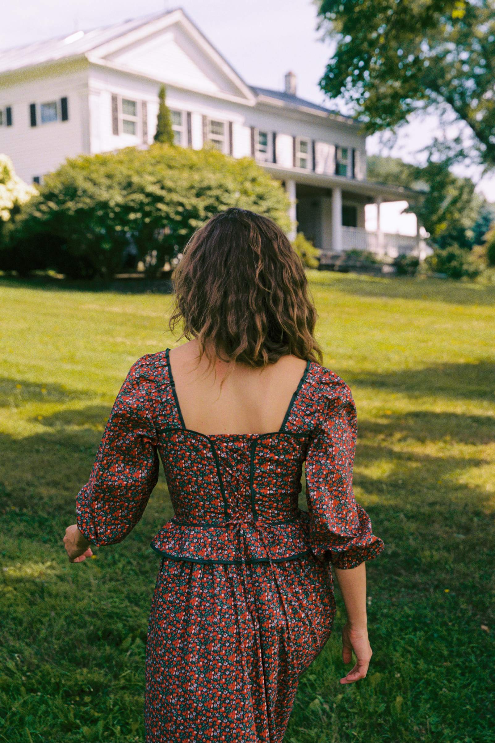 The Narcissa Dress | Evergreen Apple Harvest - Image 8