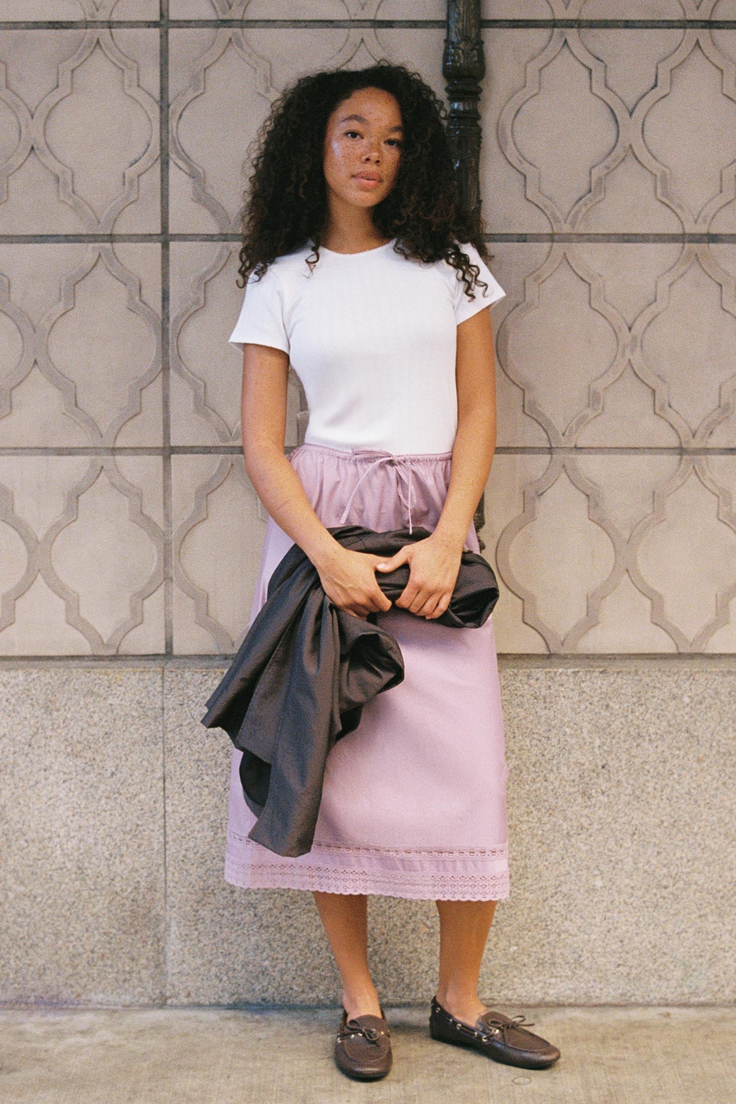 The Rayne Tee | Ivory Regenerative Pointelle - Image 4