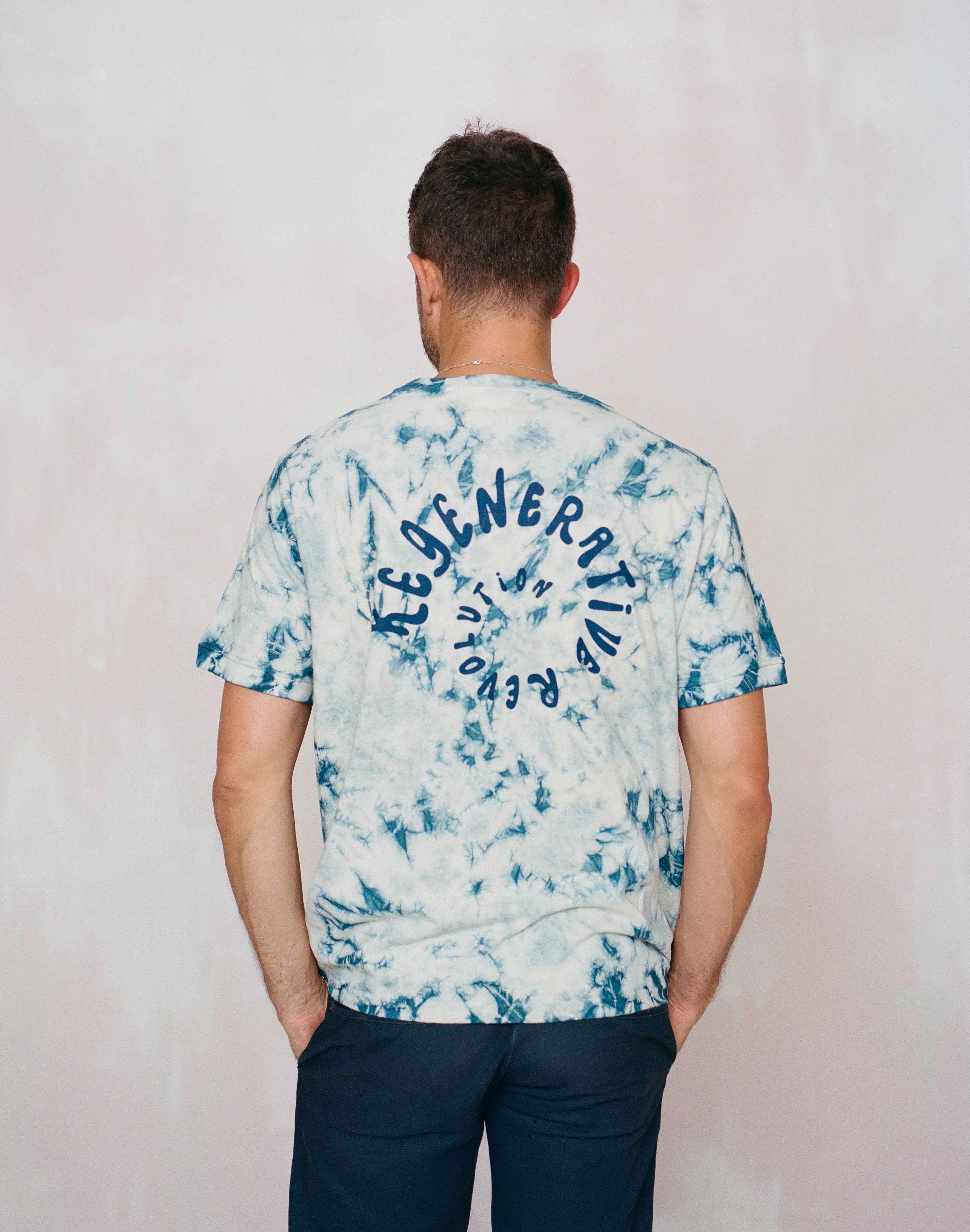 The Regenerative Tee | Indigo Tie Dyed - Image 4