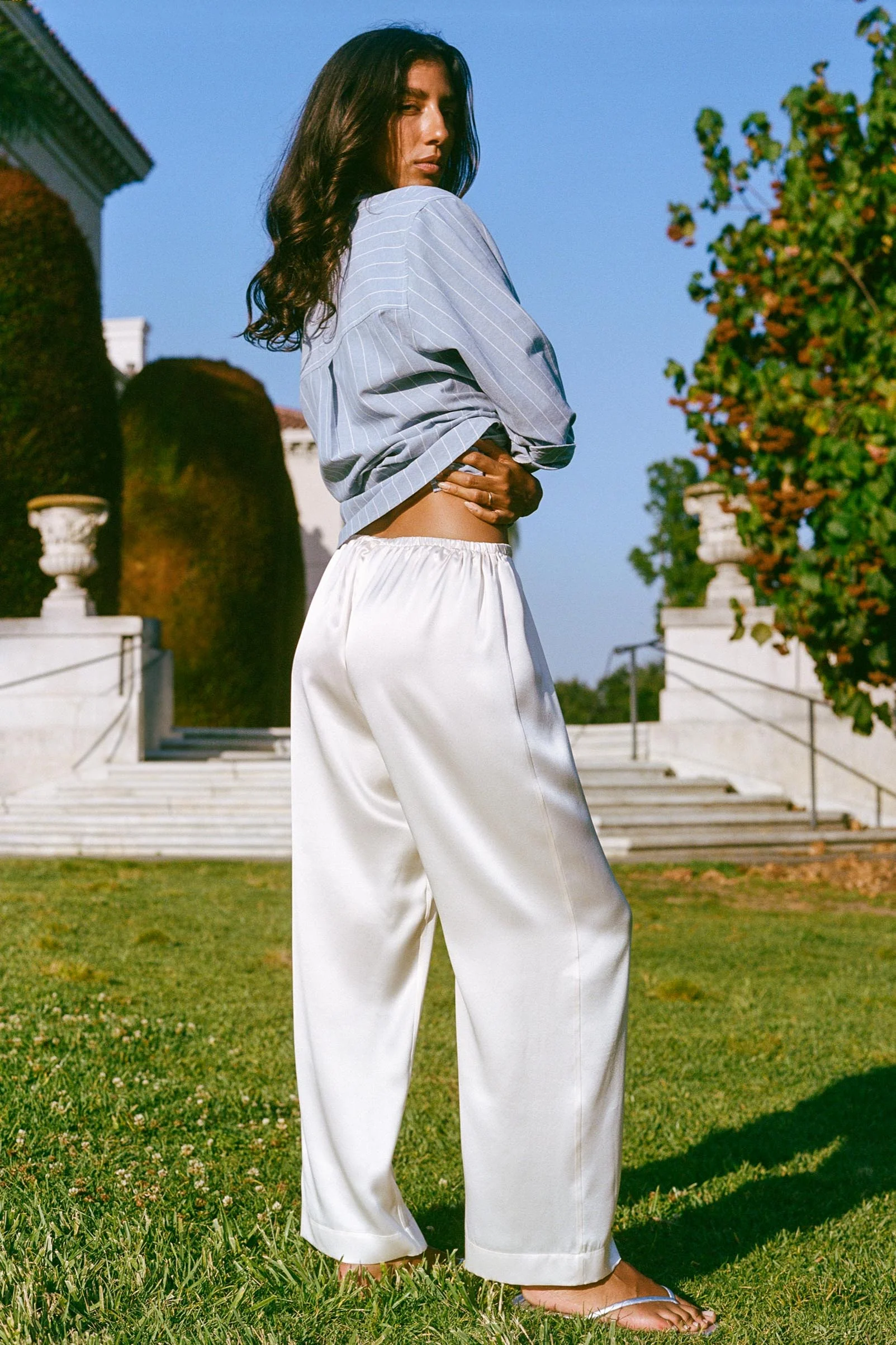 The Santiago Pant | Pearl Silk - Image 3