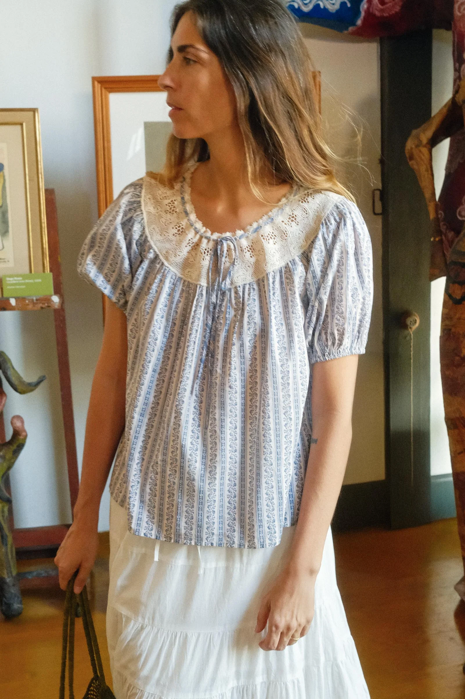 The Susy Blouse | Meadow Stripe - Image 3
